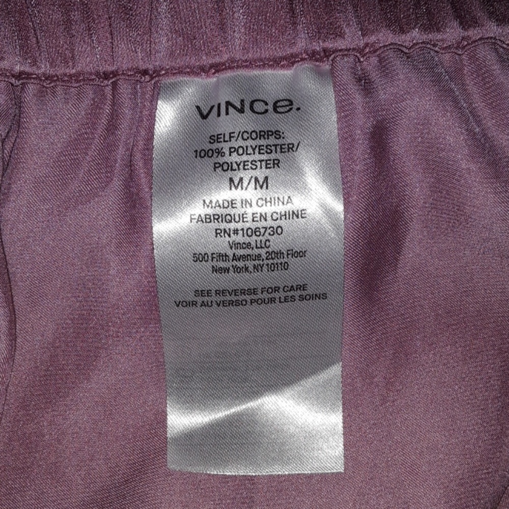 Vince pants  self /corps 100 polyester - Picture 2 of 8